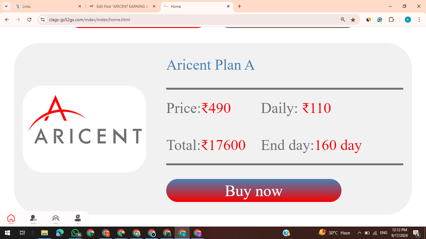 ARICENT Earning App